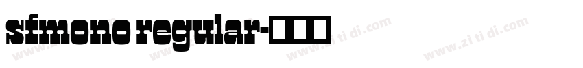 sfmono regular字体转换